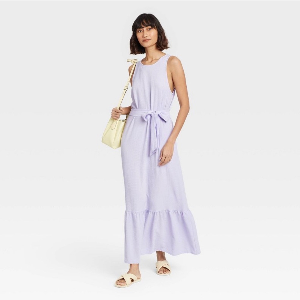 Sleeveless Ruffle Hem Dress